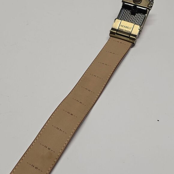 NOT FOR SALE Nexbelt Walnut Brown Leather No Holes Ratchet Belt Men's - Picture 6 of 8